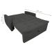 Sofá Cama para Sala de Estar Hiro Suede Cinza