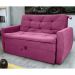 Sofá Cama para Sala de Estar Hiro Veludo Turkey Marsala
