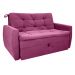 Sofá Cama para Sala de Estar Hiro Veludo Turkey Marsala