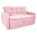 Sofá Cama para Sala de Estar Hiro Veludo Turkey Rosa