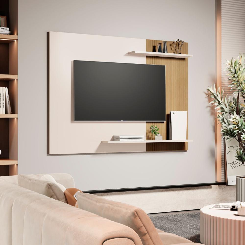 Suporte para TV 50 Polegadas Avellaneda Off White Ripado