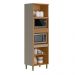 Torre Quente 4 Portas 2 Nichos Nice Jequitiba Gris