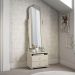 Toucador com 2 Gavetas Espelho Delta Off White