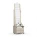 Toucador com 2 Gavetas Espelho Delta Off White
