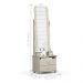 Toucador com 2 Gavetas Espelho Delta Off White
