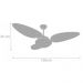 Ventilador de Teto Volare Petalo Tri Branco 127V
