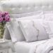 Cobre Leito Queen 200 fios Bouquet Branco Casaborda 6 peças