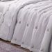 Cobre Leito Queen 200 fios Bouquet Branco Casaborda 6 peças