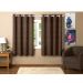 Cortina de Quarto 2,00 m x 1,60 m Jacquard Tabaco City Casaborda
