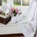 Jogo de Banho Bordado Bouquet Branco Casaborda 5 peças