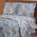 Jogo de Cama Queen 180 fios Estampado Valentina Azul Casaborda 4 peças