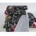 Jogo de Cama Queen 180 fios Estampado Valentina Preto Casaborda 4 peças