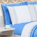 Jogo de Cama Queen Casualle Azul Casaborda 4 peças