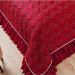 Kit Cobre Leito Queen Palazzi Tafetá Vermelho Casaborda 4 peças