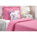Kit Colcha Solteiro Julie Pink Casaborda 4 peças