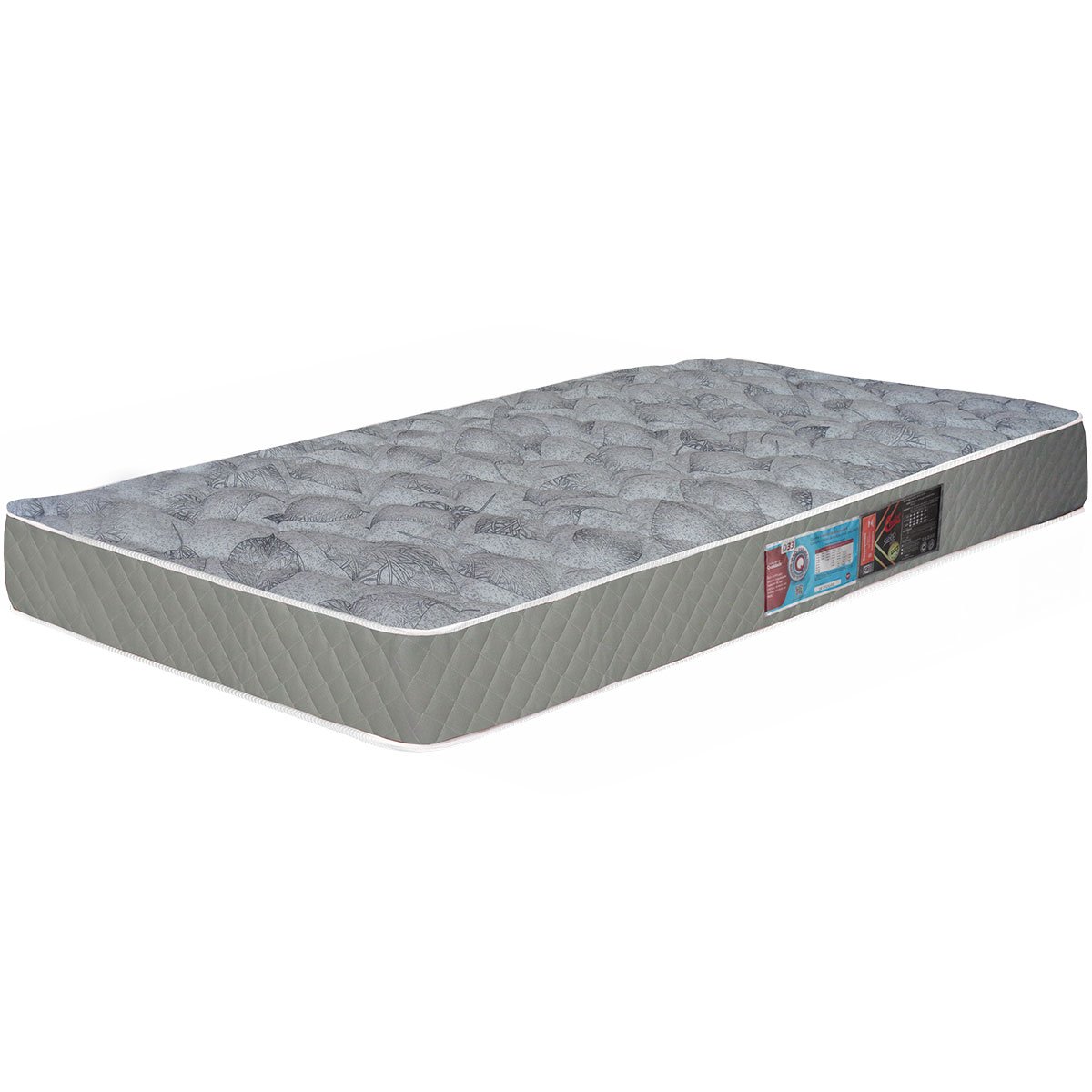 Colchão Solteiro Espuma D33 Sleep Max Castor 88x188x15 cm