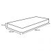 Colchão Solteiro Sleep Max Espuma D45 100x200x15cm Branco/Azul - Castor