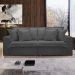 Sofá Cama Retrátil e Reclinável Arizona Boucle Cinza 2,40M