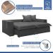 Sofá Cama Retrátil e Reclinável Arizona Boucle Cinza 2,40M