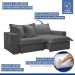 Sofá Cama Retrátil e Reclinável Arizona Boucle Cinza 2,40M