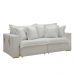 Sofá Cama Retrátil e Reclinável Arizona Boucle Gelo 2,20M