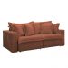 Sofá Cama Retrátil e Reclinável Arizona Boucle Terracota 2,40M