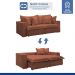 Sofá Cama Retrátil e Reclinável Arizona Boucle Terracota 2,40M