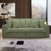 Sofá Cama Retrátil e Reclinável Arizona Boucle Verde 2,40M