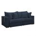 Sofá Cama Retrátil e Reclinável Arizona Veludo Azul 2,40M