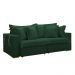 Sofá Cama Retrátil e Reclinável Arizona Veludo Verde 2,20M