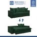 Sofá Cama Retrátil e Reclinável Arizona Veludo Verde 2,20M