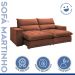 Sofá Retrátil e Reclinável Martinho Boucle Terracota 2,10M