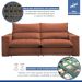 Sofá Retrátil e Reclinável Martinho Boucle Terracota 2,10M
