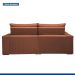 Sofá Retrátil e Reclinável Martinho Boucle Terracota 2,10M