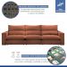 Sofá Retrátil e Reclinável Martinho Boucle Terracota 4,10M