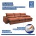 Sofá Retrátil e Reclinável Martinho Boucle Terracota 4,10M