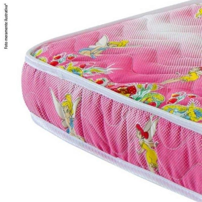 Colchão Berço 1 lado Plastificado D18 60x12x130 - Fadinhas