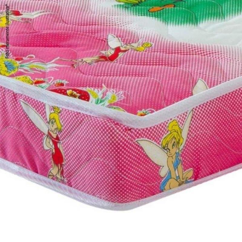 Colchão Berço 1 lado Plastificado D18 60x12x130 Fadas