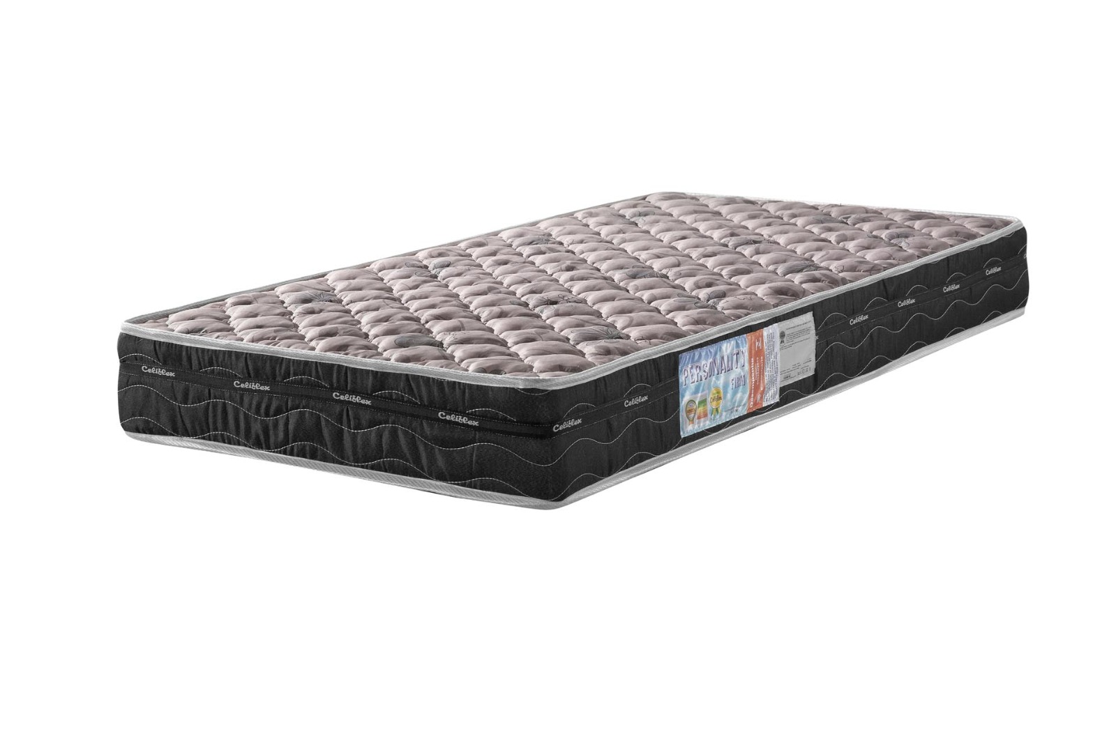 Colchão Viúva Preto De Espuma D28 Medida Especial Selo Inmetro 120x188x14 Py