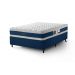 Conjunto Colchão Casal De Molas Pocket Ensacada Dupla Face Luxuoso Prs Com Cama Base Box