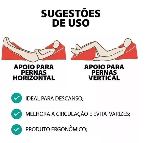 Encosto Triangular Preto Travesseiro  Ortopédico Pós Cirúrgico Com Capa Tr