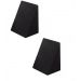 Kit 2 Travesseiros Encosto Triangular Preto Ortopédico Pós Cirúrgico Com Capa Ideal para Leitura, Amamentação, Descanso Tr