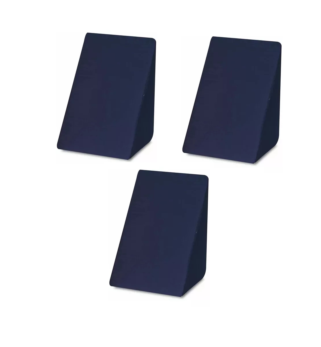 Kit 3 Travesseiros Encosto Triangular Ortopédico Pós Cirúrgico Com Capa Ideal para Leitura, Amamentação, Descanso Tr