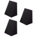 Kit 3 Travesseiros Encosto Triangular Preto Ortopédico Pós Cirúrgico Com Capa Ideal para Leitura, Amamentação, Descanso Tr