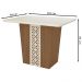 Conjunto Mesa Jantar MDF 110x84 cm 4 Cadeiras 110312 Cedro Gold Celmo