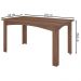 Conjunto Mesa Jantar MDF 156x84 cm 6 Cadeiras 1101220 Amendoa Celmo