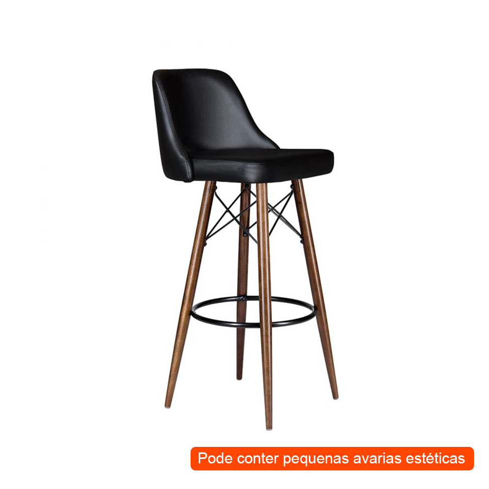 [OUTLET] Banqueta Caribe Preta
