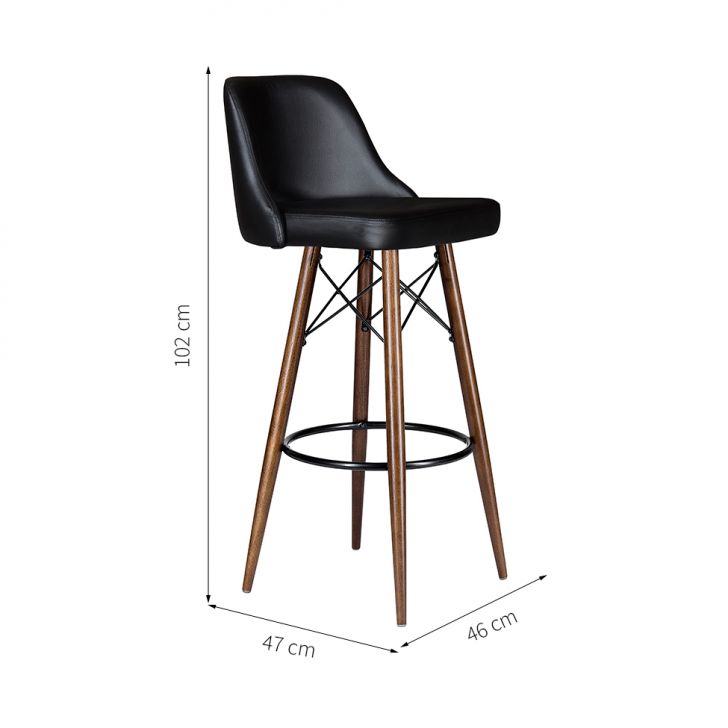 [OUTLET] Banqueta Caribe Preta