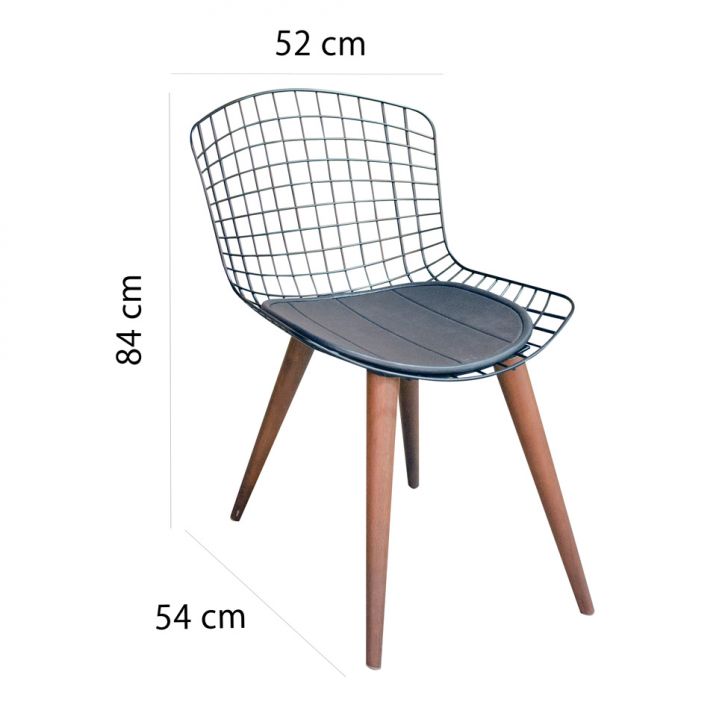 [OUTLET] Cadeira Bertoia Preta