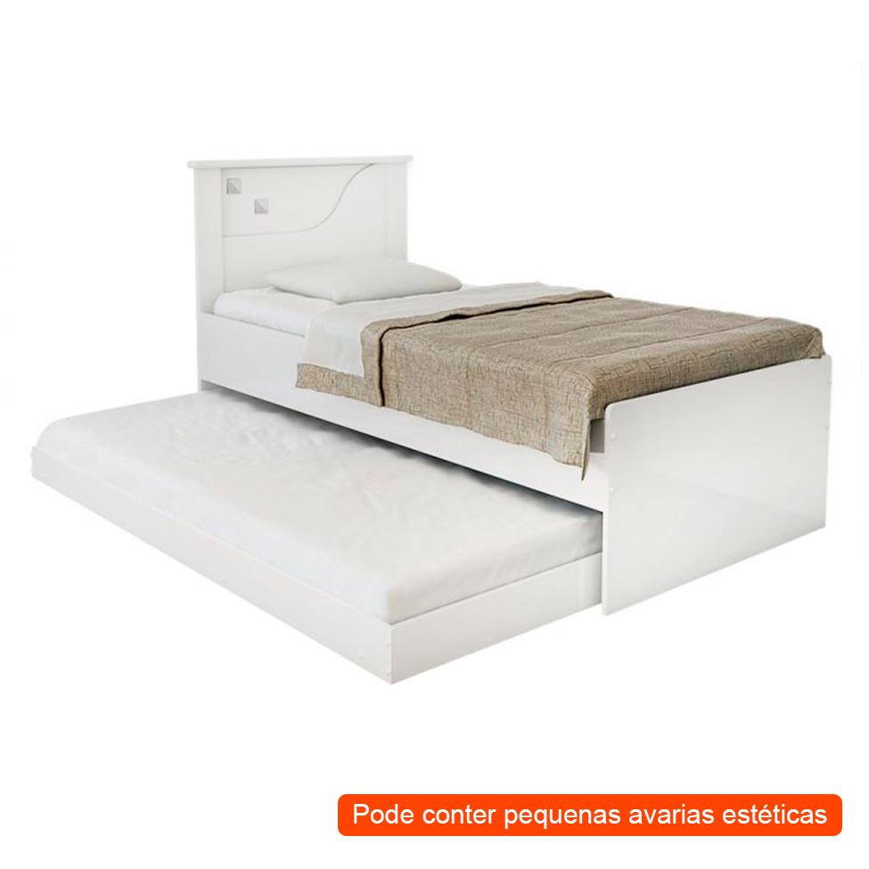 [OUTLET] Bicama Solteiro Bibox Bianca I Branca Cimol
